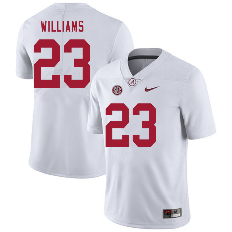 Men #23 Roydell Williams Alabama White Tide College Football Jerseys Sale-White